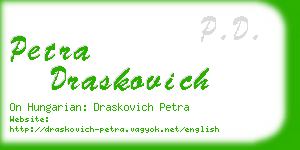 petra draskovich business card